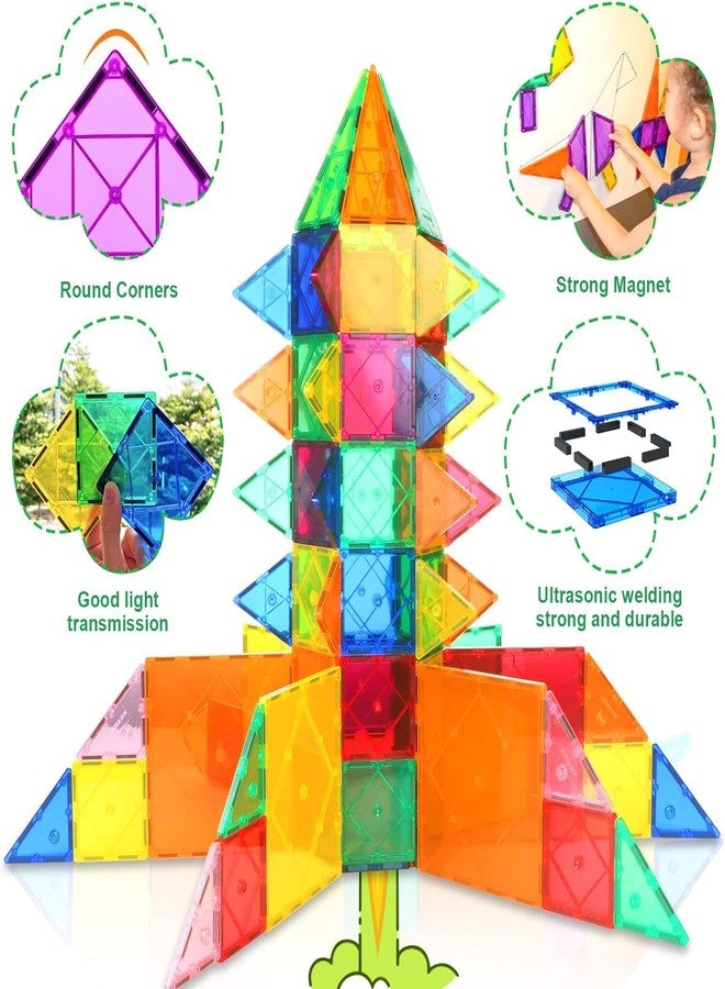 WireScorts® Magnetic Tiles for Kid, Magnetic Building Blocks for Kids 3 4 5 6 7 8 Years, Educational Learning Toys for 2 3 4 5 Year, Magnetic Toys for Kids, Learning Educational Brain Toys - 26Pcs - Image 5